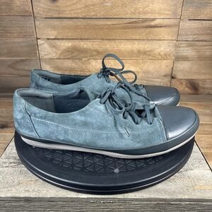 Clarks Collection Lorry Grace Blue Cap Toe Sneakers Shoes Women’s Size 9M